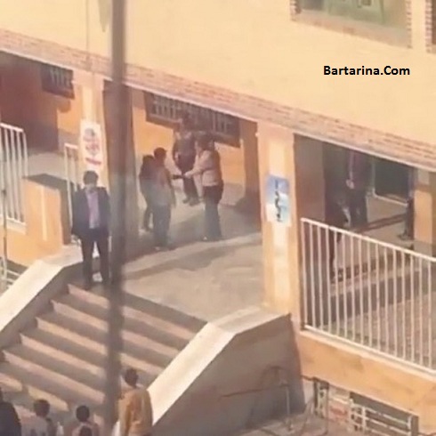 فیلم تنبیه چند دانش آموز با کمربند در مدرسه معلم شهریار