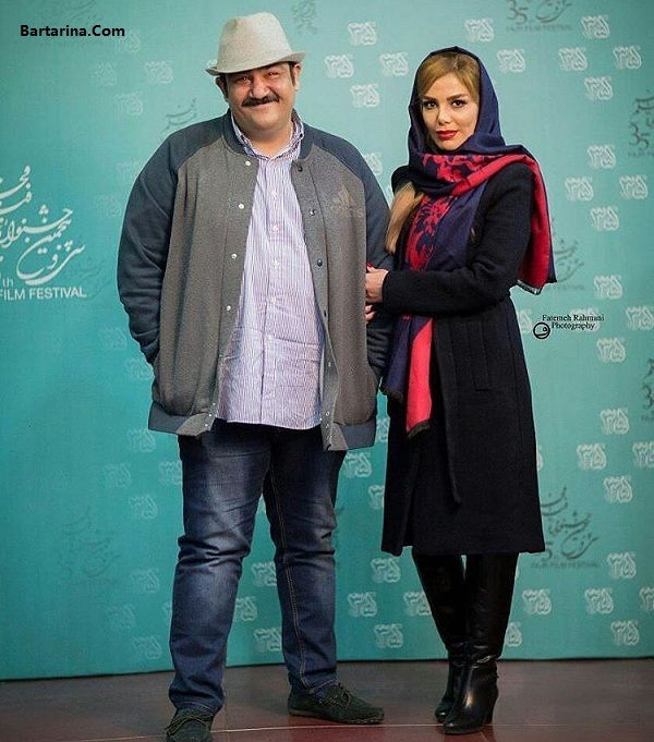 عکس مهران غفوریان و همسرش در جشنواره فیلم فجر 95