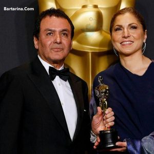 فیلم اهدای جایزه اسکار فروشنده اصغر فرهادی به انوشه انصاری