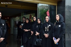 عکس بازیگران زن در مراسم چهلم علی معلم 3 اردیبهشت 96