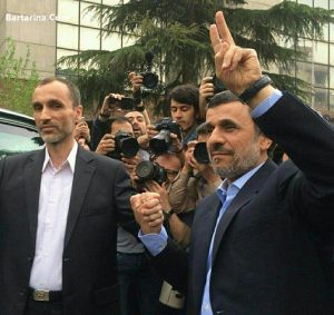 فیلم ثبت نام بقایی با احمدی نژاد در انتخابات 23 فروردین 96