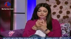 فیلم طلاق هبه الزیاد مجری زن در برنامه زنده تلویزیونی مصر