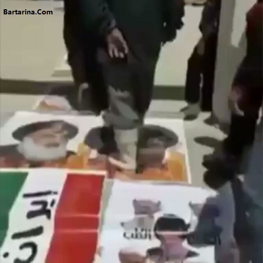 فیلم پا گذاشتن و راه رفتن نمازگزاران عربستان روی پرچم ایران