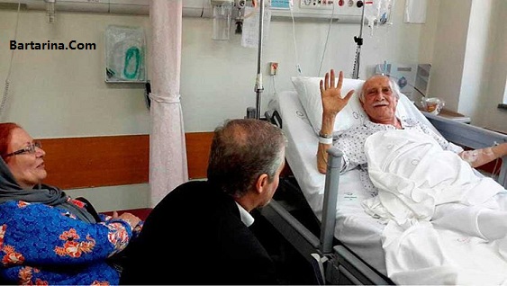بستری شدن داریوش اسدزاده در بیمارستان لاله تهران 1 خرداد 96