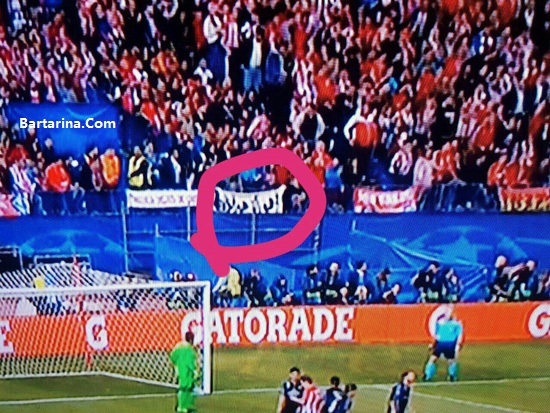 Banner Bartarina.com 0 - بنر اهواز هوا ندارد در بازی اتلتیکو و رئال مادرید + عکس