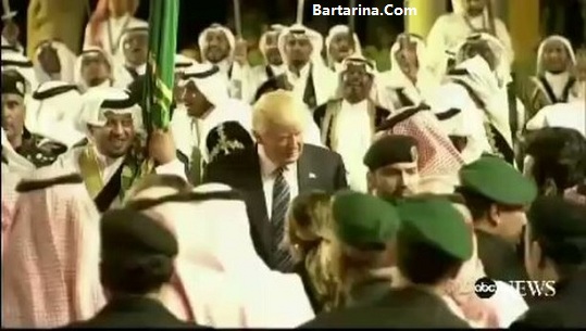 فیلم رقص شمشیر ترامپ در عربستان + عکس ملانیا و ایوانکا ترامپ