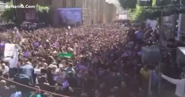 فیلم سخنان روحانی درباره دلواپسان در خرم آباد 24 اردیبهشت 96