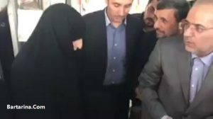 فیلم درگیری هواداران رهبر و احمدی نژاد بهشت زهرا 11 خرداد 96