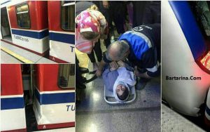 فیلم تصادف دو قطار مترو ایستگاه طرشت تهران 16 خرداد 96