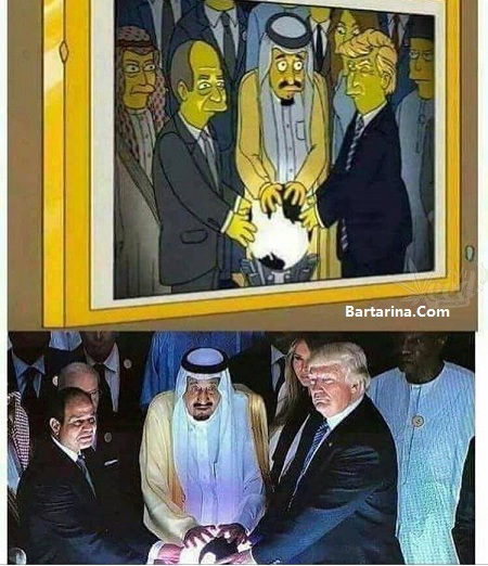 ماجرای پیش بینی کارتون انیمیشن سیمپسون اتحاد ترامپ و عربستان