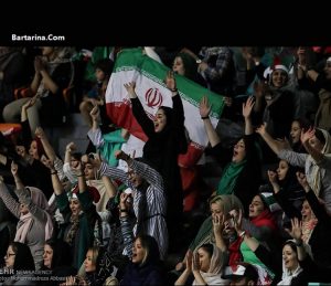 فیلم حضور زنان و دختران ایرانی در بازی والیبال ورزشگاه آزادی