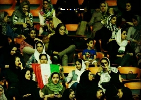 فیلم حضور زنان و دختران ایرانی در بازی والیبال ورزشگاه آزادی