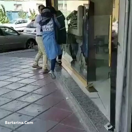 فیلم درگیری و کتک زن با دوست دختر شوهرش در خیابان تهران