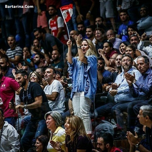 فیلم توهین تماشاگران لبنانی به سرود ملی ایران بازی بسکتبال